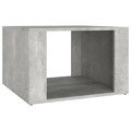 Mesa de Cabeceira 57x55x36cm Derivados Madeira Cinzento-cimento