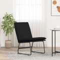 Cadeira Lounge 52x75x76 cm Tecido Preto