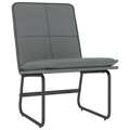 Cadeira Lounge 54x75x76 cm Couro Artificial Cinzento