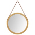 Espelho de Parede com Alça ø 35 cm Dourado