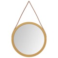 Espelho de Parede com Alça ø 45 cm Dourado