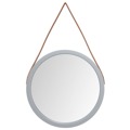 Espelho de Parede com Alça ø 45 cm Prateado