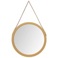 Espelho de Parede com Alça ø 55 cm Dourado