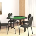 Mesa de Póquer Dobrável 8 Jogadores 108x108x75 cm Verde