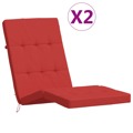 Almofadões P/ Cadeira de Terraço 2 pcs Tecido Oxford Vermelho