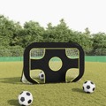 Rede de Baliza de Futebol com Alvo 120x80x80 cm Poliéster