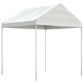 Gazebo com Telhado 13,38x2,28x2,69 M Polietileno Branco