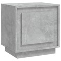 Mesa de Cabeceira 44x35x45 cm Derivados Madeira Cinza Cimento
