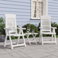 Cadeiras de Jardim Reclináveis 2 pcs Pp Branco