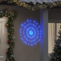 Iluminações Estrelares P/ Natal 140 Luzes LED 2 pcs 17 cm Azul