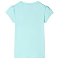 T-shirt de Criança Ciano-claro 104
