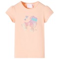 T-shirt de Criança com Estampa de Patins Laranja-claro 104