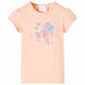 T-shirt de Criança com Estampa de Patins Laranja-claro 116