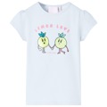 T-shirt de Criança C/ Estampa de Limão Desenho Animado Azul-claro 104
