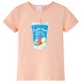 T-shirt de Criança com Estampa de Copo Laranja-claro 92