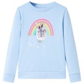 Sweatshirt para Criança Azul-claro 92