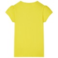 T-shirt de Criança Amarelo Brilhante 92