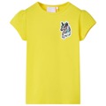 T-shirt de Criança Amarelo Brilhante 140