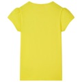 T-shirt de Criança Amarelo Brilhante 140