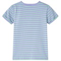 T-shirt de Criança com Design às Riscas Menta-brilhante 104