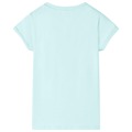 T-shirt de Criança Ciano-claro 104