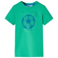 T-shirt para Criança com Estampa de Bola de Futebol Verde 116