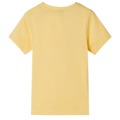 T-shirt de Criança com Estampa de Tubarão Amarelo 128