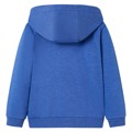 Sweatshirt para Criança com Capuz e Fecho Azul Mesclado 104