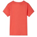T-shirt Manga Curta para Criança Vermelho-claro 128