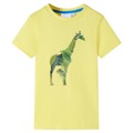 T-shirt de Criança com Estampa de Girafa Amarelo 128