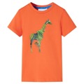 T-shirt de Criança com Estampa de Girafa Laranja-brilhante 92