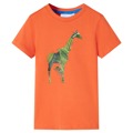 T-shirt de Criança com Estampa de Girafa Laranja-brilhante 104