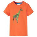 T-shirt de Criança com Estampa de Girafa Laranja-brilhante 116