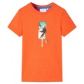 T-shirt de Criança Laranja-escuro 128