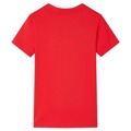 T-shirt Infantil Design Baliza de Futebol Vermelho 116
