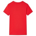T-shirt Infantil Design Baliza de Futebol Vermelho 140