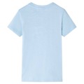 T-shirt para Criança com Estampa de Dinossauro Azul-claro 104