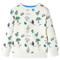 Sweatshirt para Criança Cor Cru Suave 128