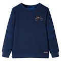 Sweatshirt para Criança Azul-marinho Mesclado 128