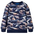 Sweatshirt para Criança C/ Estampa de Urso Azul-marinho 116