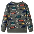 Sweatshirt para Criança C/ Estampa de Carros de Corrida Cor Caqui 92
