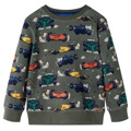 Sweatshirt para Criança C/ Estampa de Carro de Corrida Cor Caqui 104