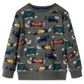 Sweatshirt para Criança C/ Estampa de Carro de Corrida Cor Caqui 140