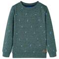 Sweatshirt para Criança C/ Estampa de Cão Verde-escuro Mesclado 128