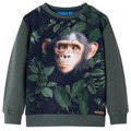 Sweatshirt para Criança Cor Caqui-escuro 128
