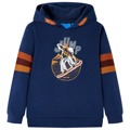Sweatshirt Infantil C/ Capuz e Estampa de Urso/skate Azul-marinho 128