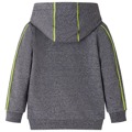 Sweatshirt para Criança com Capuz e Fecho Cinzento Mesclado 92