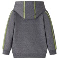 Sweatshirt para Criança com Capuz e Fecho Cinzento Mesclado 116