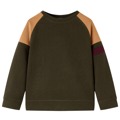 Sweatshirt para Criança Cor Caqui-escuro e Camel 116