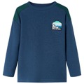 Camisola de Malha para Criança C/ Estampa de Paisagem Azul-marinho 104